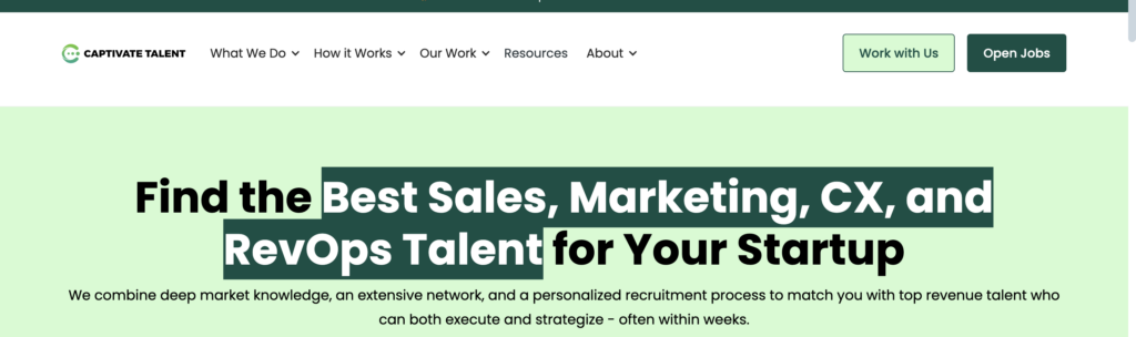 top saas sales recruiting agencies