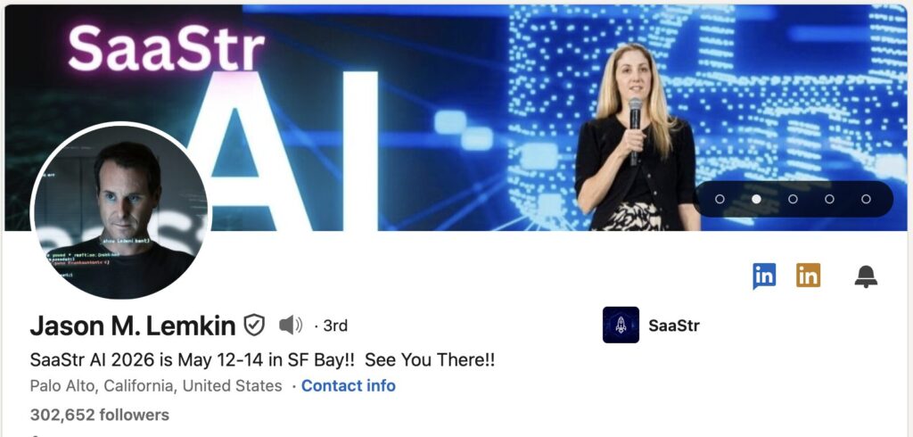 Jason Lemkin - Best SaaS Influencer