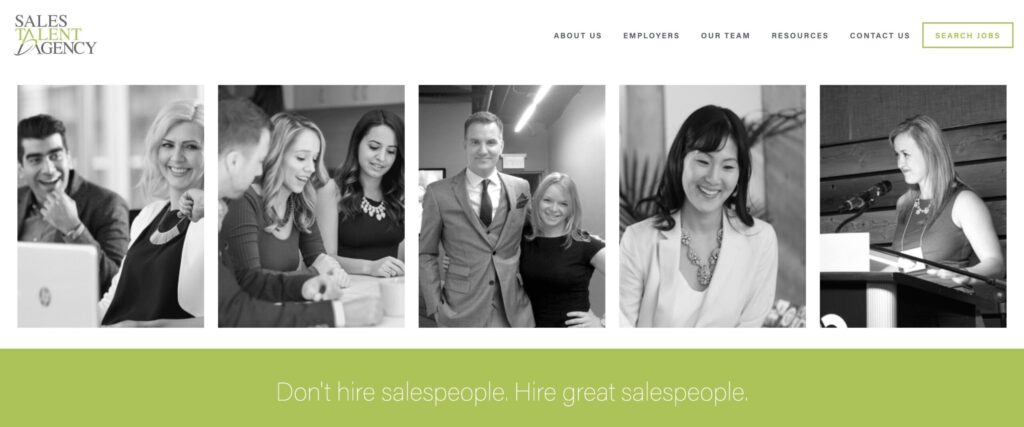 best saas agency for sales recruitment